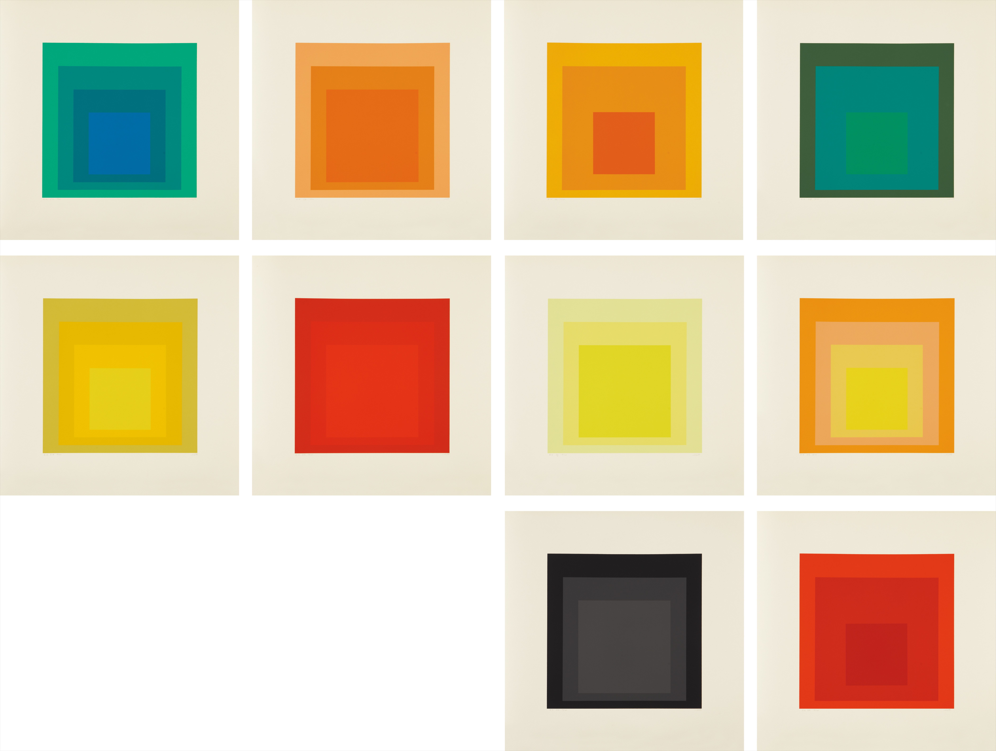 Josef Albers — Homage to the Square: Edition Keller Ia-Ik