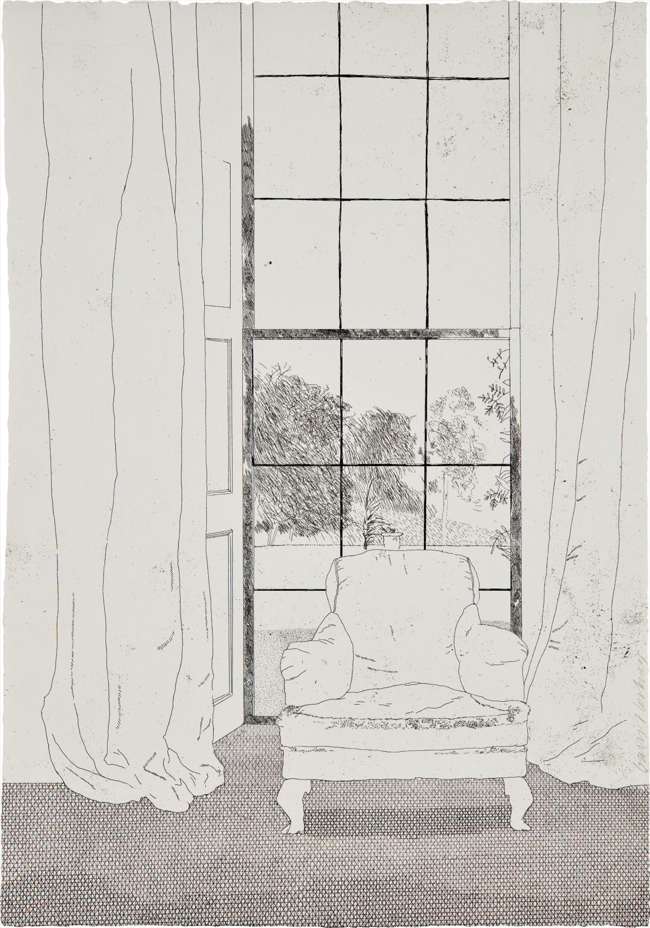David Hockney — Home, from Illustrations for Six Fairy Tales from the Brothers Grimm