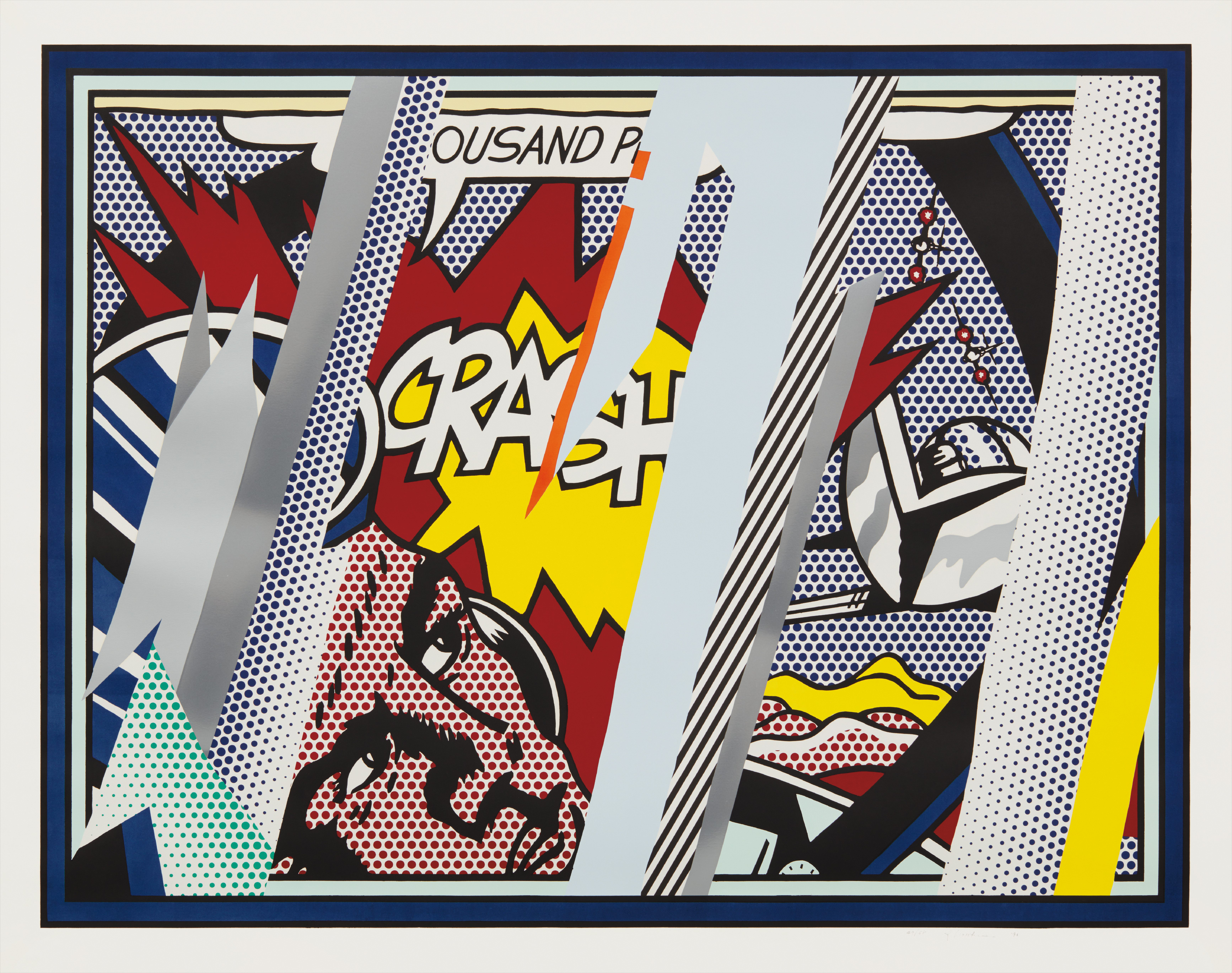 Roy Lichtenstein — Reflections on Crash, from Reflections Series