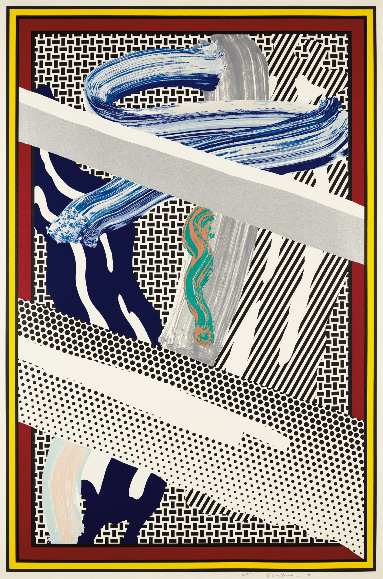Roy Lichtenstein — Reflections on Expressionist Painting, from The Carnegie Hall 100th Anniversary Portfolio