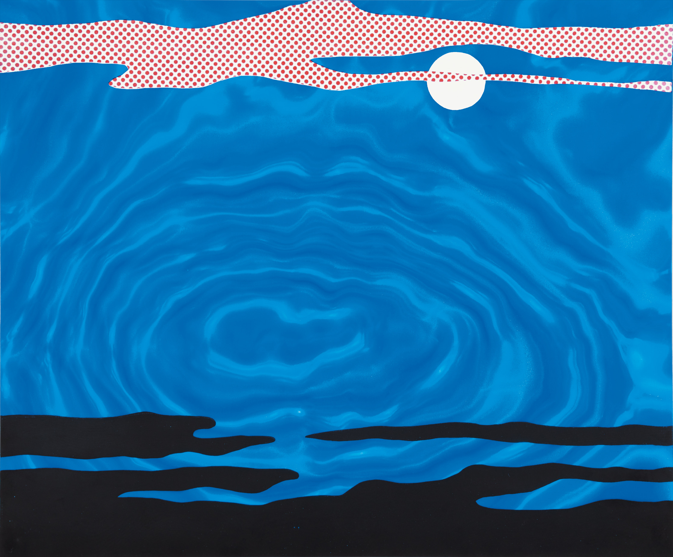 Roy Lichtenstein — Moonscape, from 11 Pop Artists, Volume I
