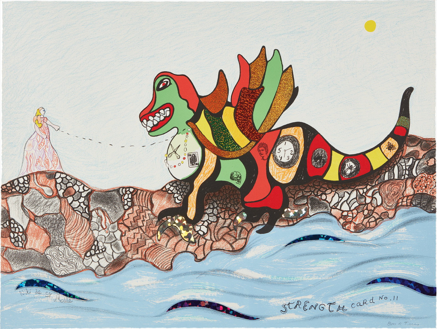 Niki de Saint Phalle — Strength Card No. 11, from Tarot Cards