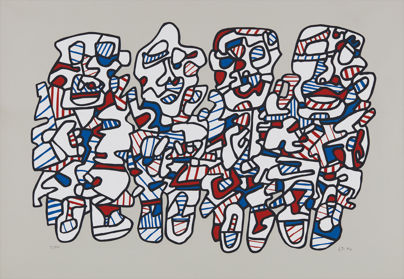 Jean Dubuffet — Quatre personnages (Four Characters)