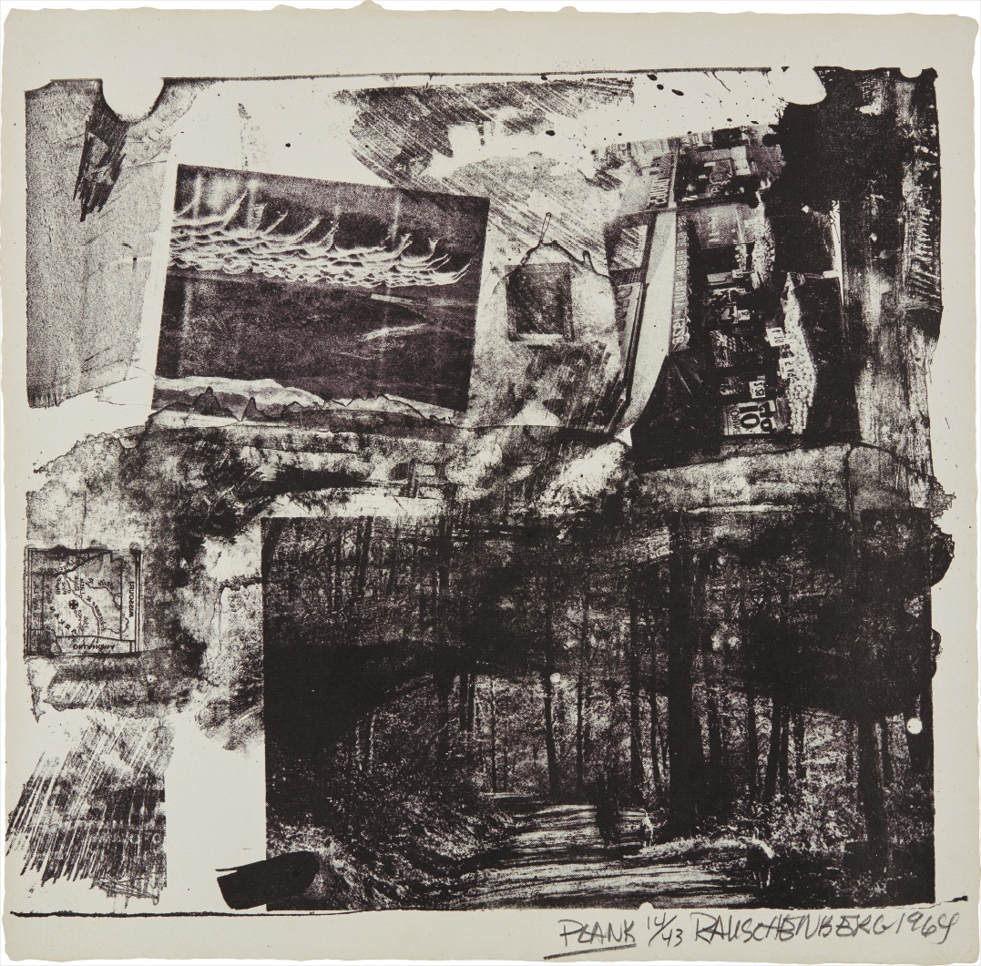 Robert Rauschenberg — Plank, from XXXIV Drawings for Dante's Inferno