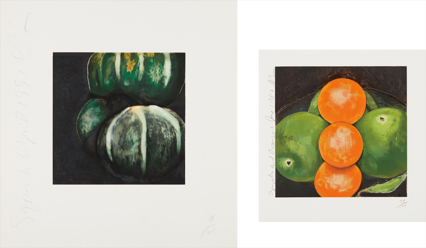 Squash from, Fruits and Flowers; and Apples and Oranges