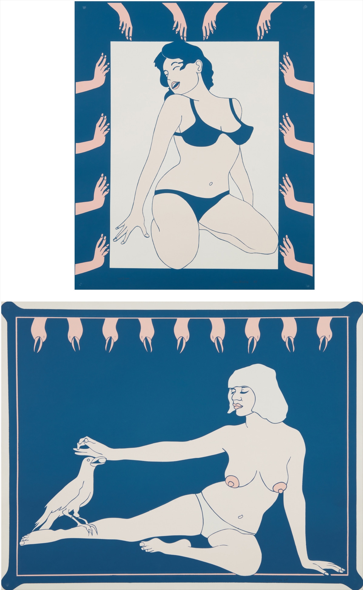 Maiden, from Pop Artists, Volume I; and Bird Lady, from 11 Pop Artists, Volume II