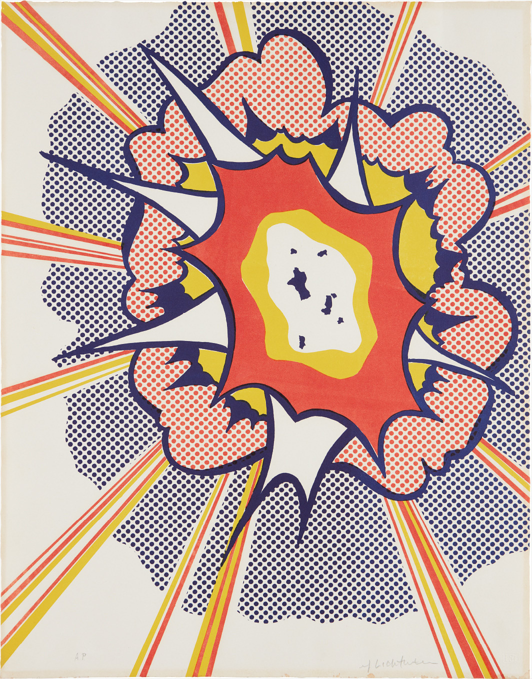 Roy Lichtenstein — Explosion, from Portfolio 9