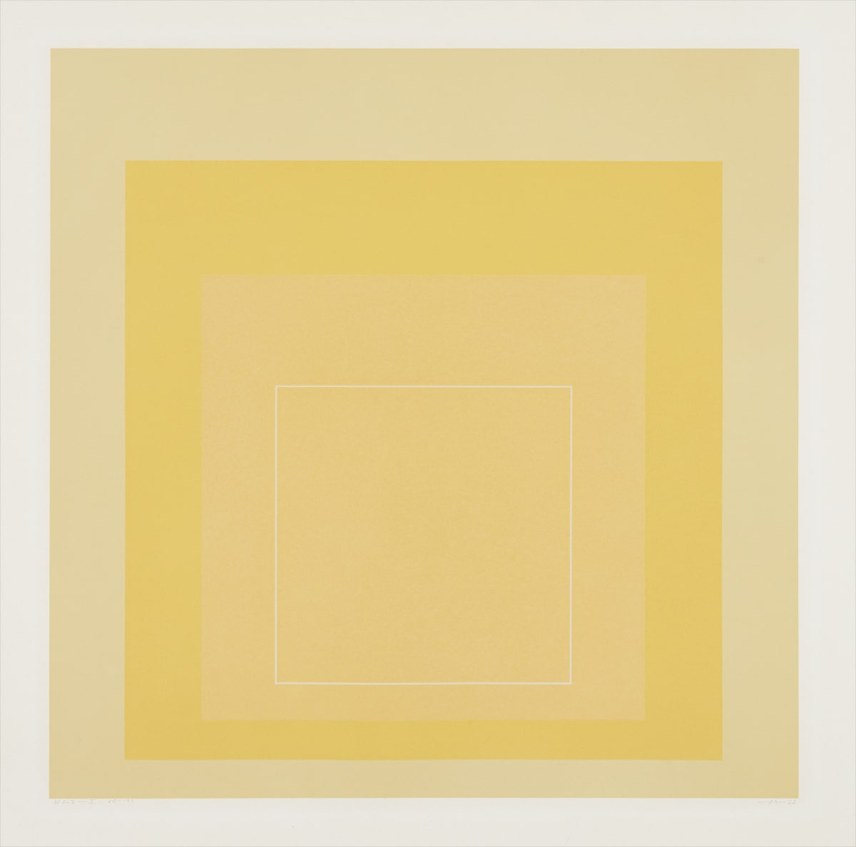 Josef Albers — WLS I, from White Line Squares (Series I)