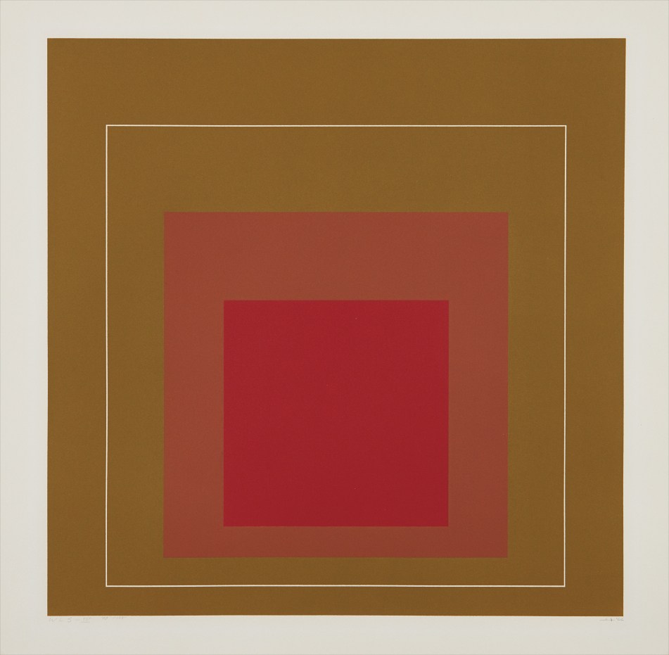 Josef Albers — WLS IV, from White Line Squares (Series I)