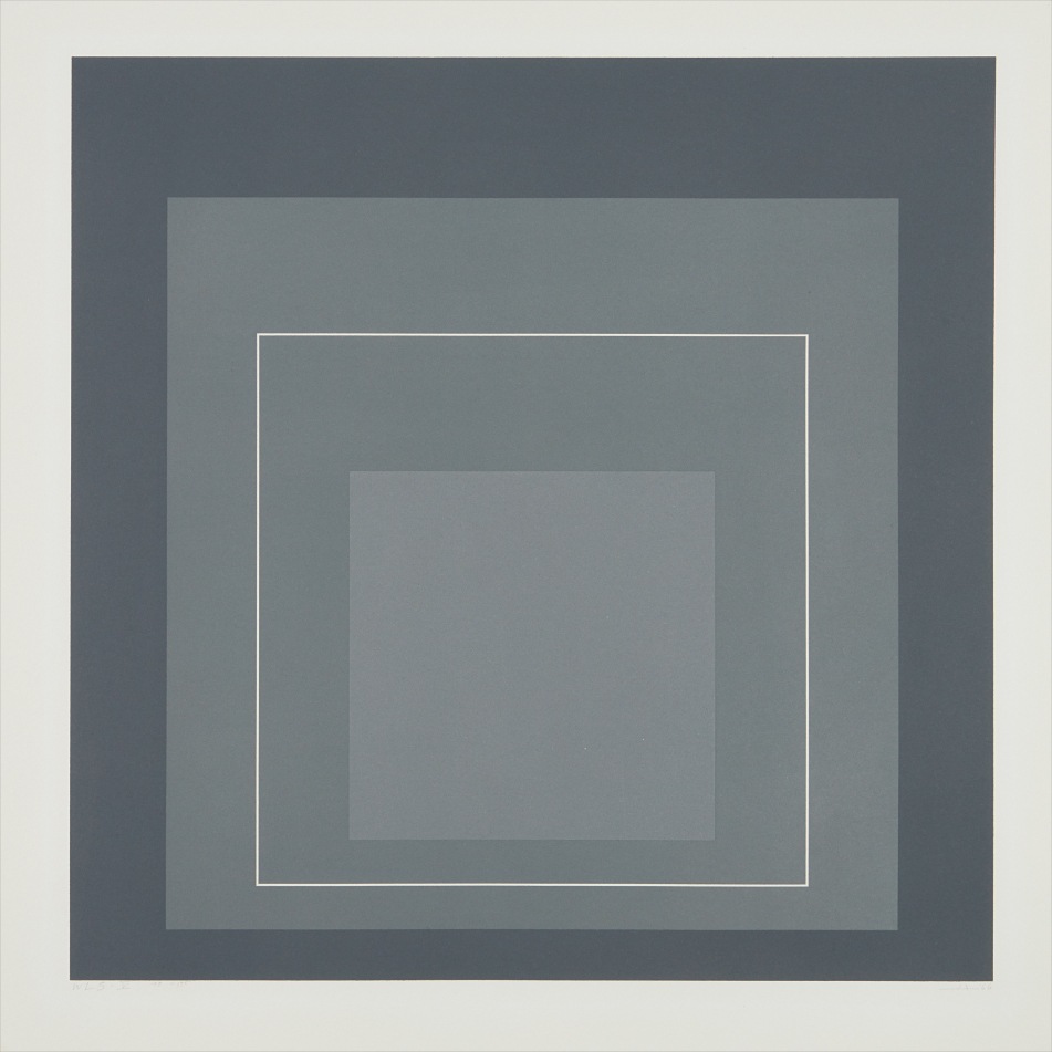 Josef Albers — WLS V, from White Line Squares (Series I)