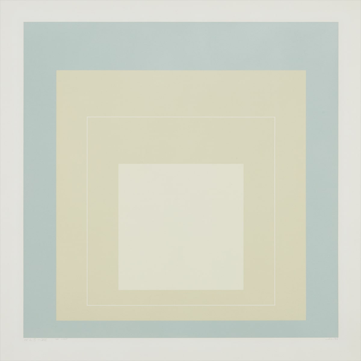 Josef Albers — WLS VII, from White Line Squares (Series I)