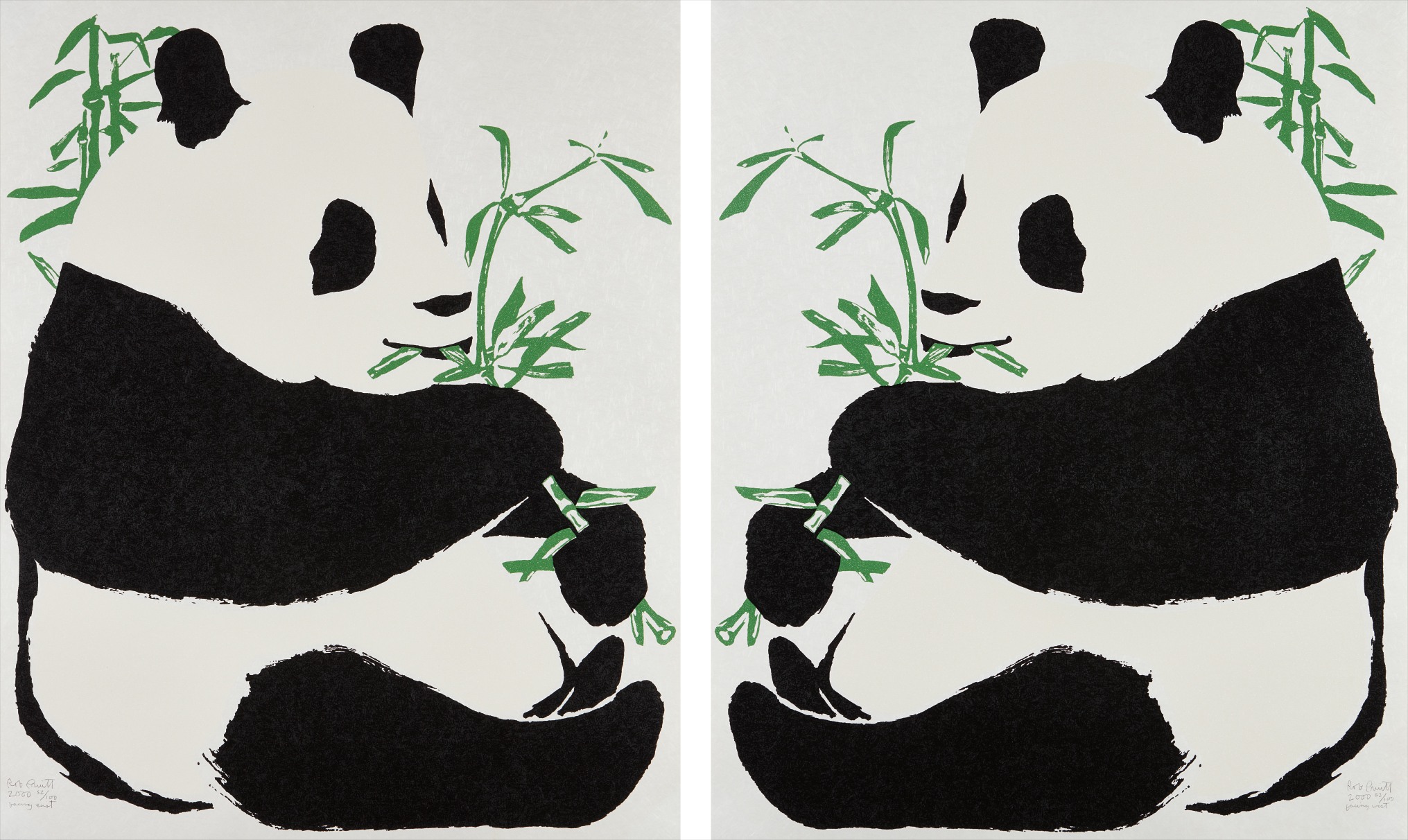 Rob Pruitt — Alone (Facing East); and Alone (Facing West)