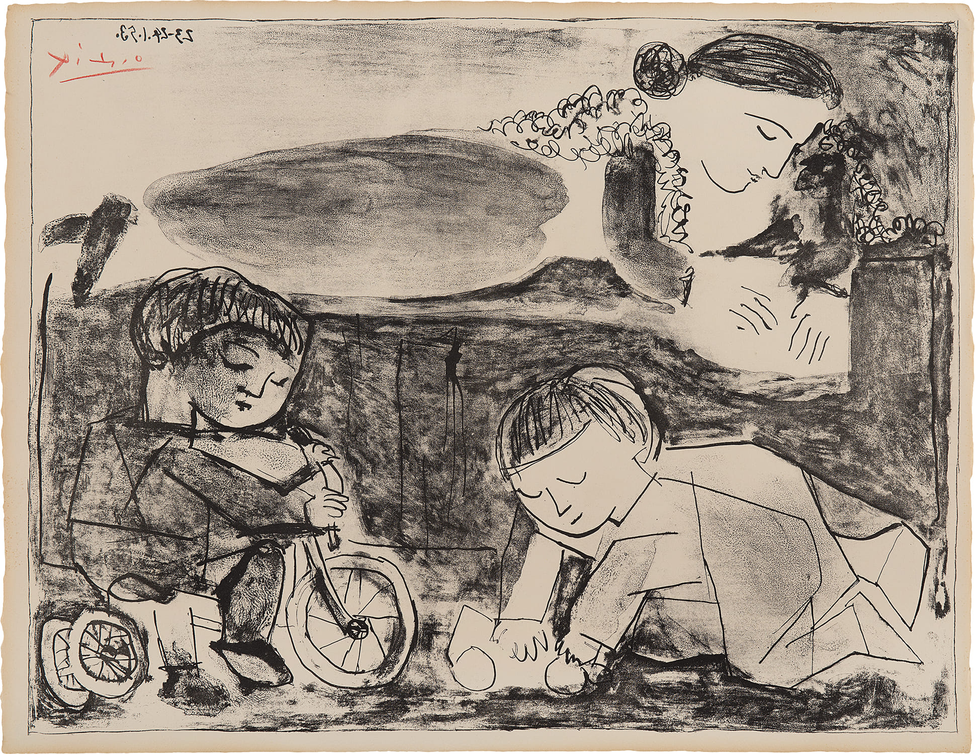 Pablo Picasso — Les Jeux et la Lecture (Games and Reading)