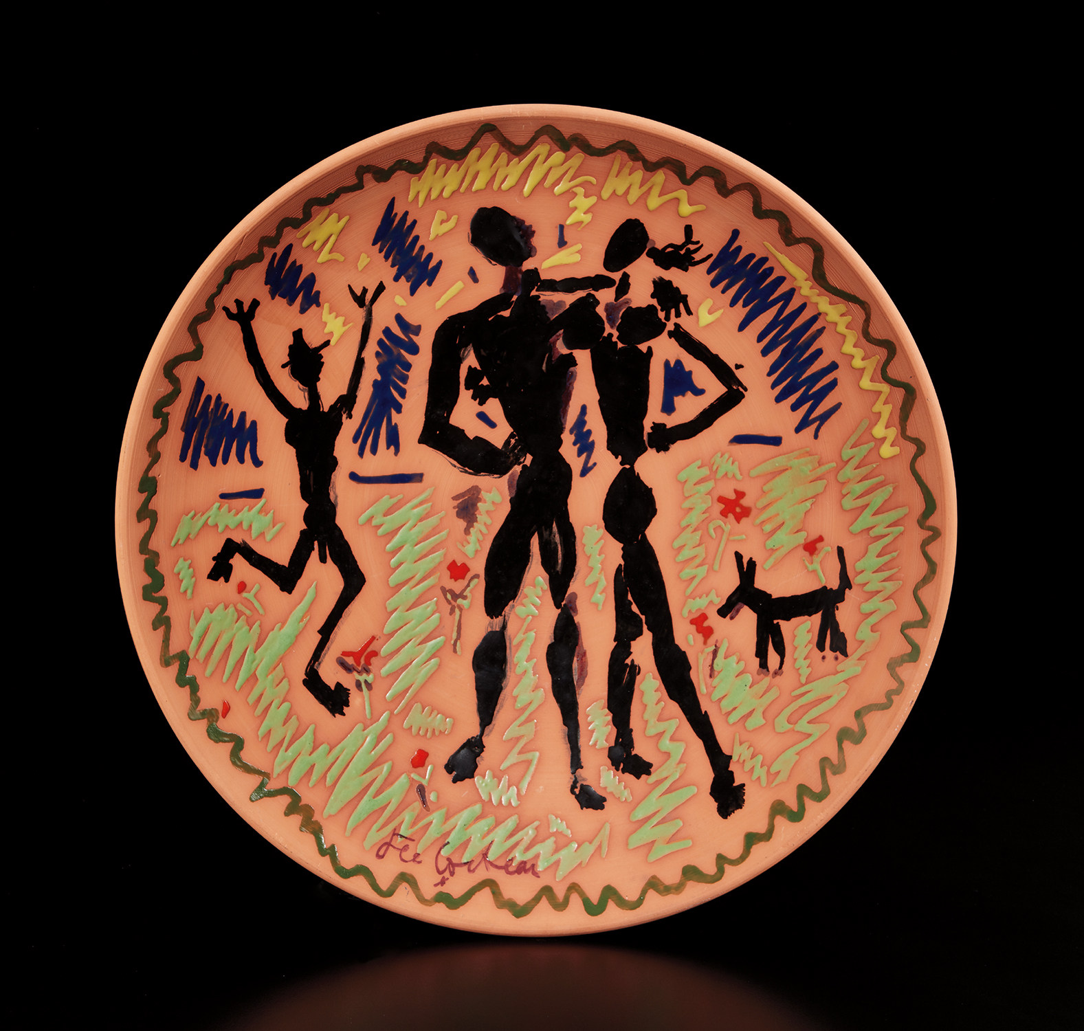 Le couple au chien (The Couple with Dog), from Le Satiricon