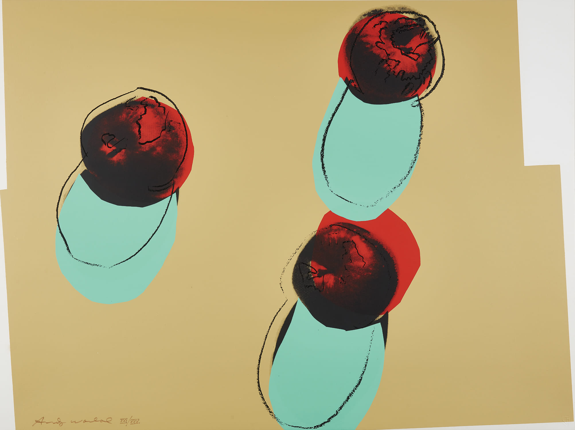 Andy Warhol — Apples, from Space Fruit: Still Lifes
