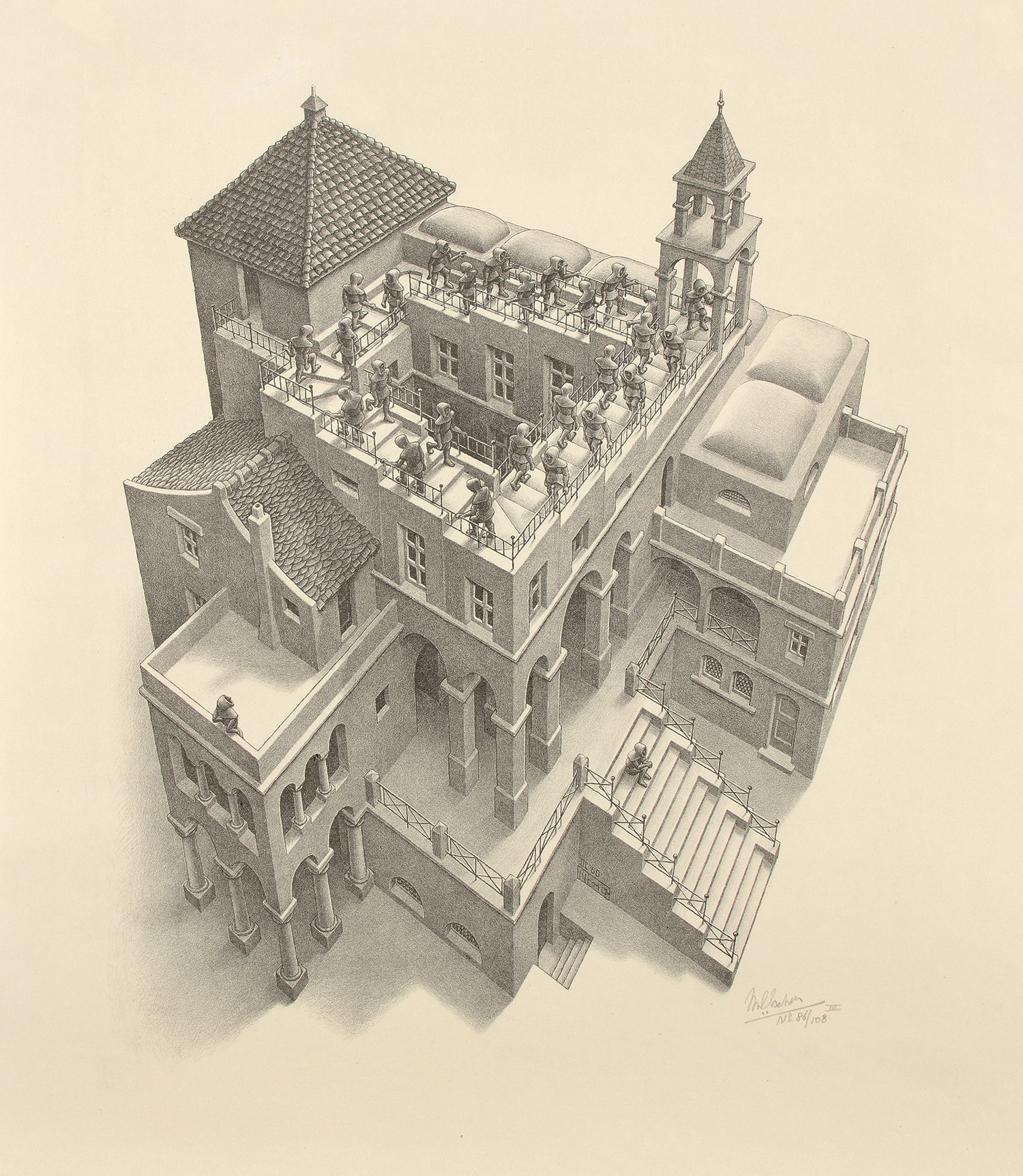 M.C. Escher — Ascending and Descending