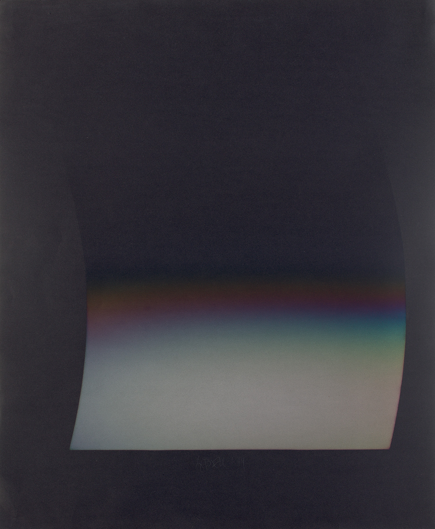 Larry Bell — PCFBK 8 (Planal Curve Fade on Black)