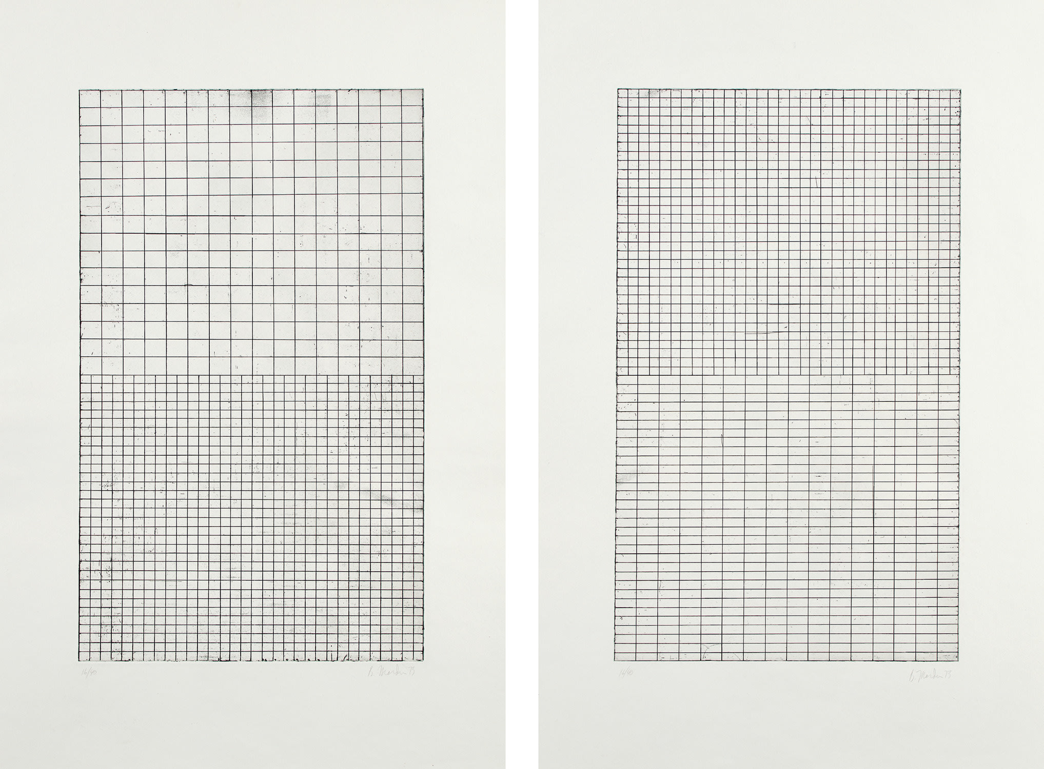 Brice Marden — Adriatics: two plates