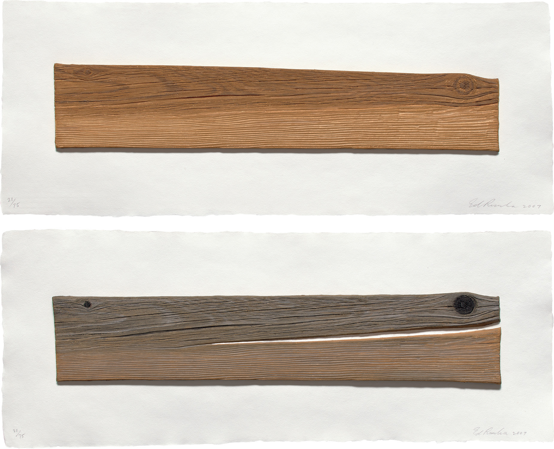 Ed Ruscha — New Wood, Old Wood