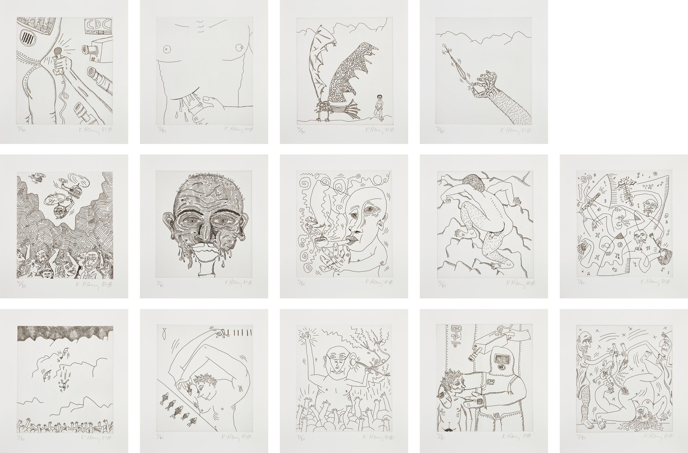 Keith Haring — The Valley, with William S. Burroughs