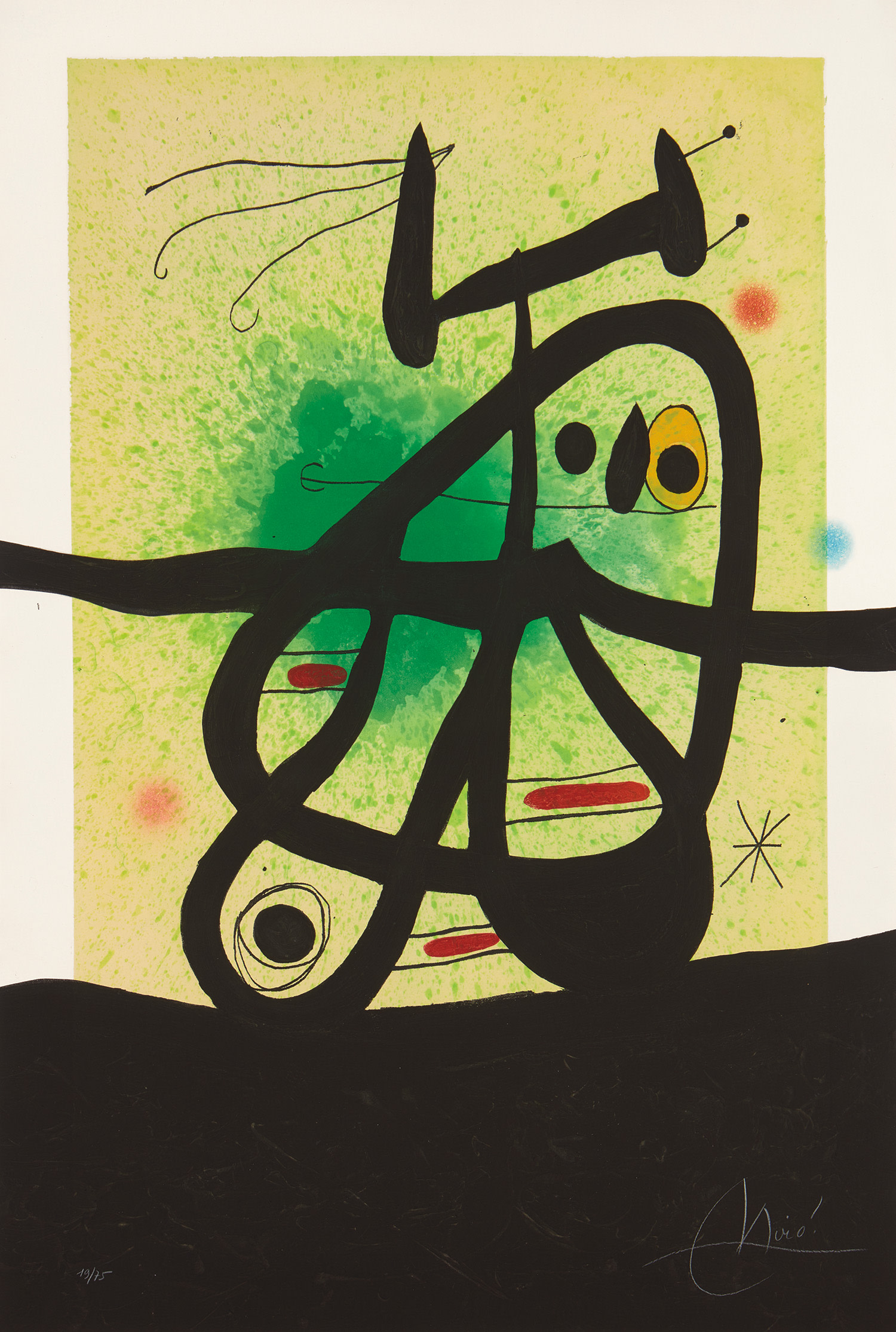 Joan Miró — L’Oiseau Mongol (Mongolian Bird) (D. 513)