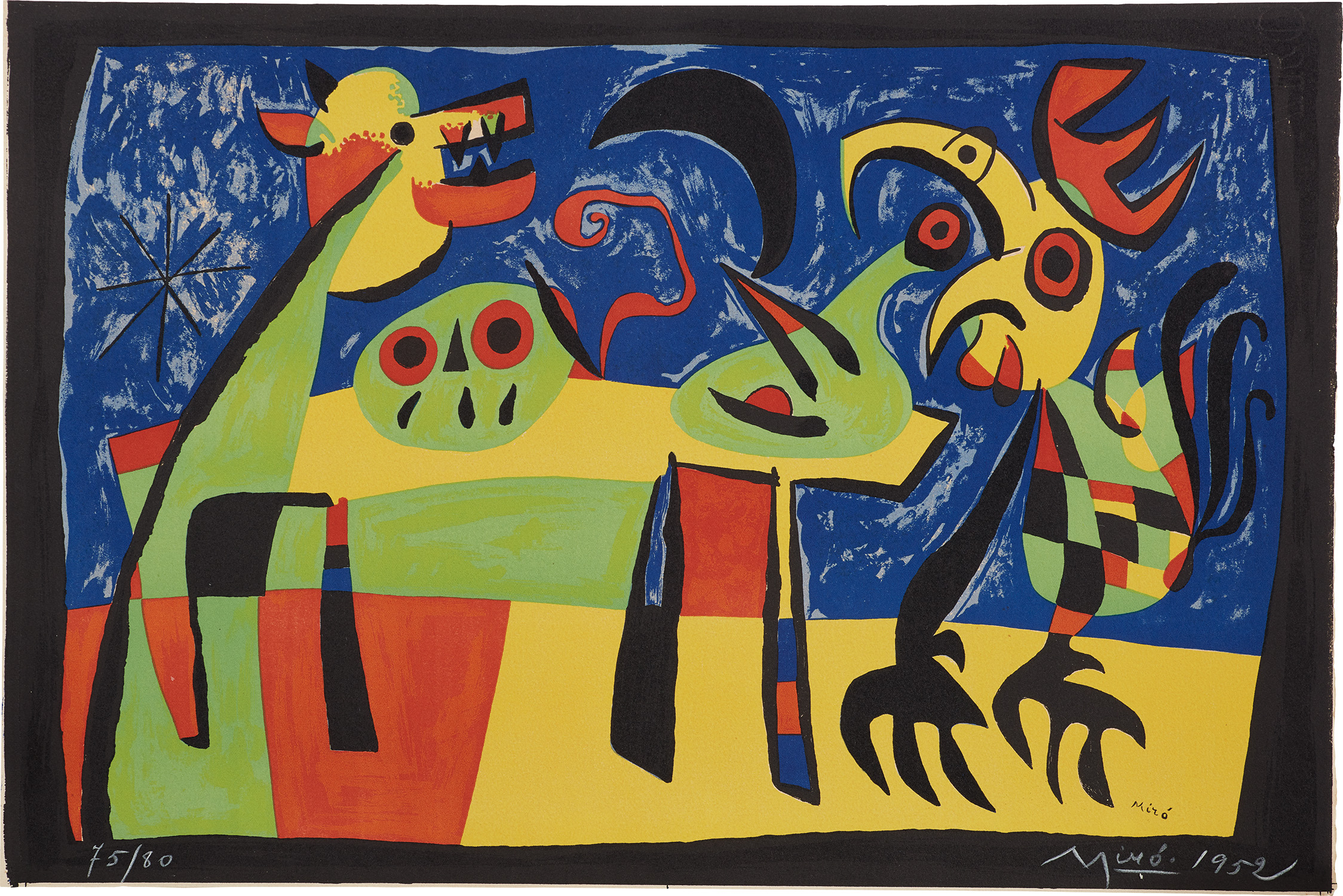 Joan Miró — Le Chien aboyant à la lune (Dog Barking at the Moon) (M. 189)