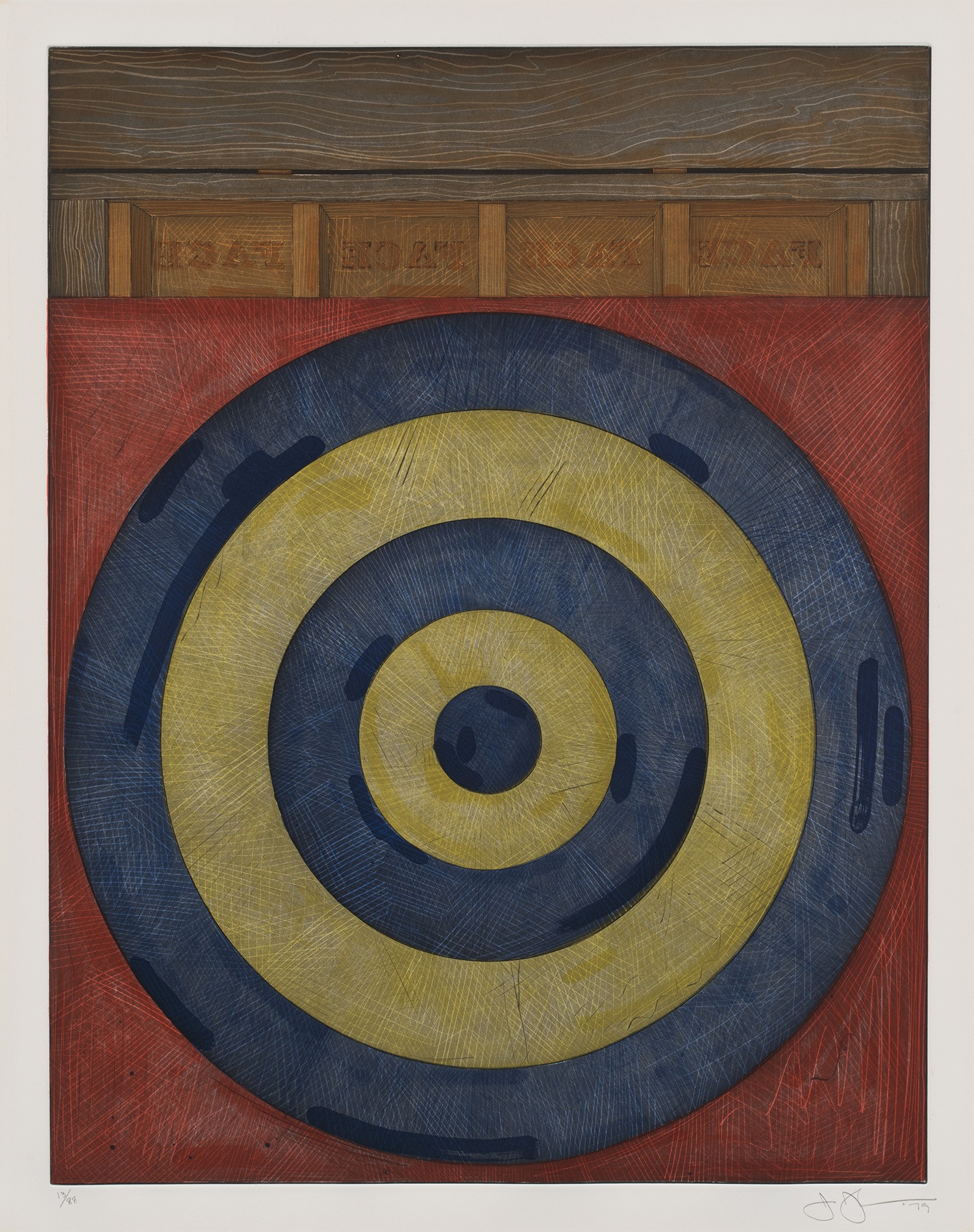 Jasper Johns — Target with Four Faces (U.L.A.E. 203)