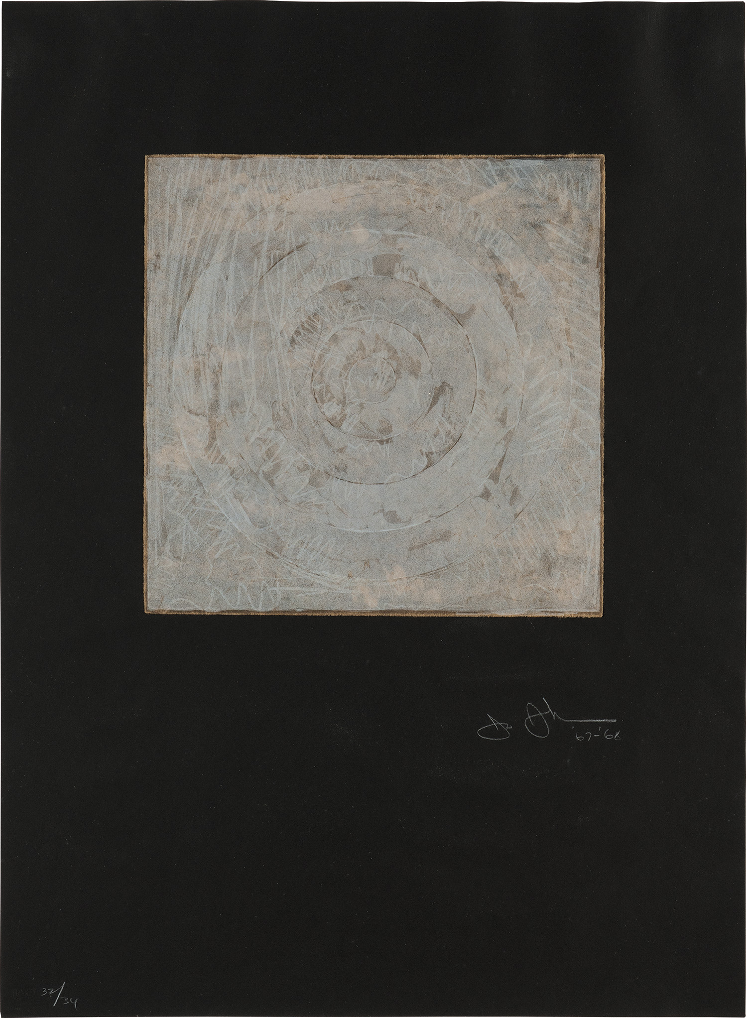 Jasper Johns — White Target (U.L.A.E. 54)