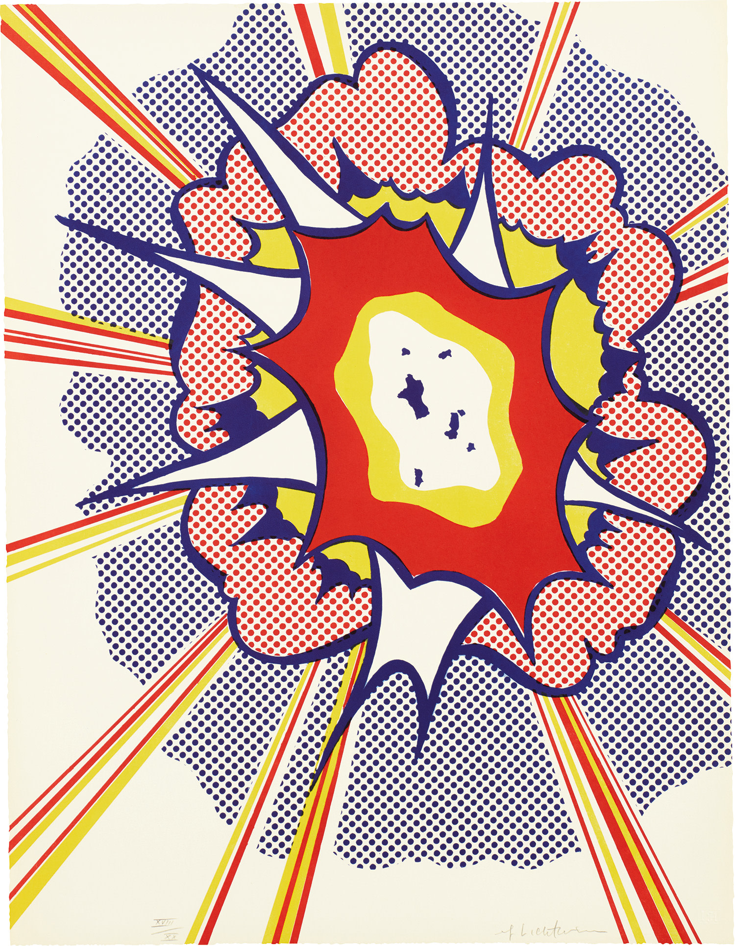 Roy Lichtenstein — Explosion, from Portfolio 9 (C. 49)