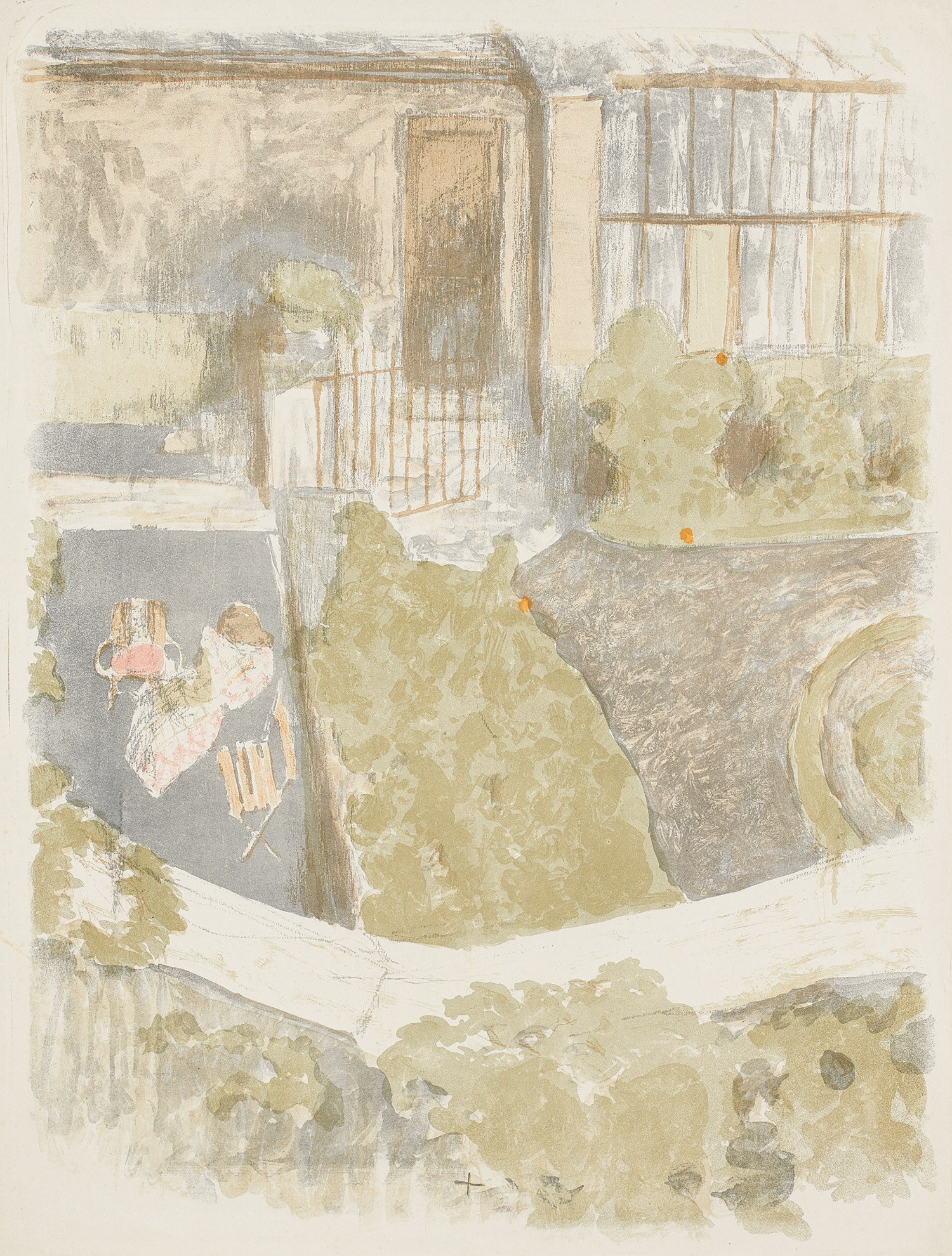 Le Jardin devant l’atelier (The Garden in Front of the Workshop) (R.-M. 45)