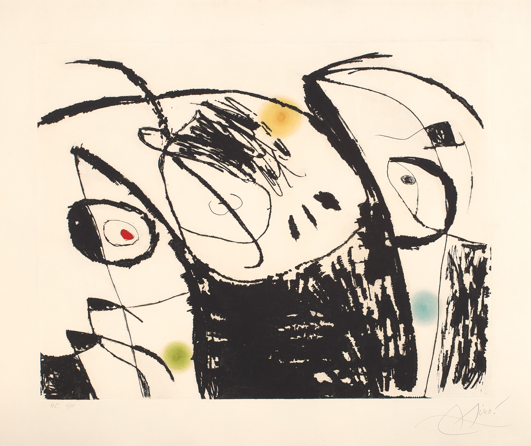Joan Miró — Série Mallorca (Mallorca Series): plate 9 (D. 619, see C. 177)