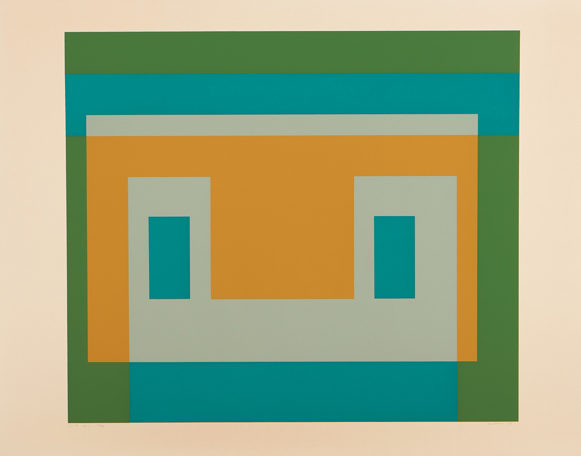 Josef Albers — I-S Va I, from Six Variants portfolio (D. 192.1)