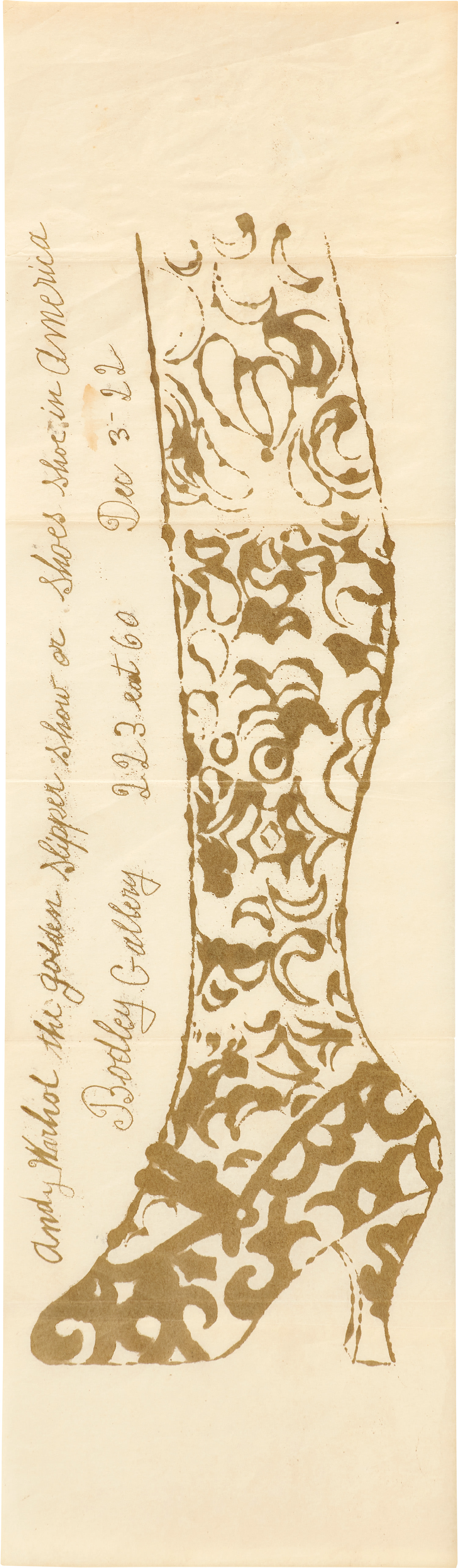 Andy Warhol — The Golden Slipper Show or Shoes Shoe in America (K. 27)