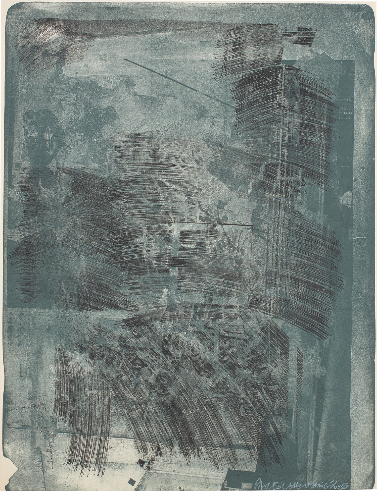 Robert Rauschenberg — Post, from Stoned Moon Series (G. 185, F. 89)