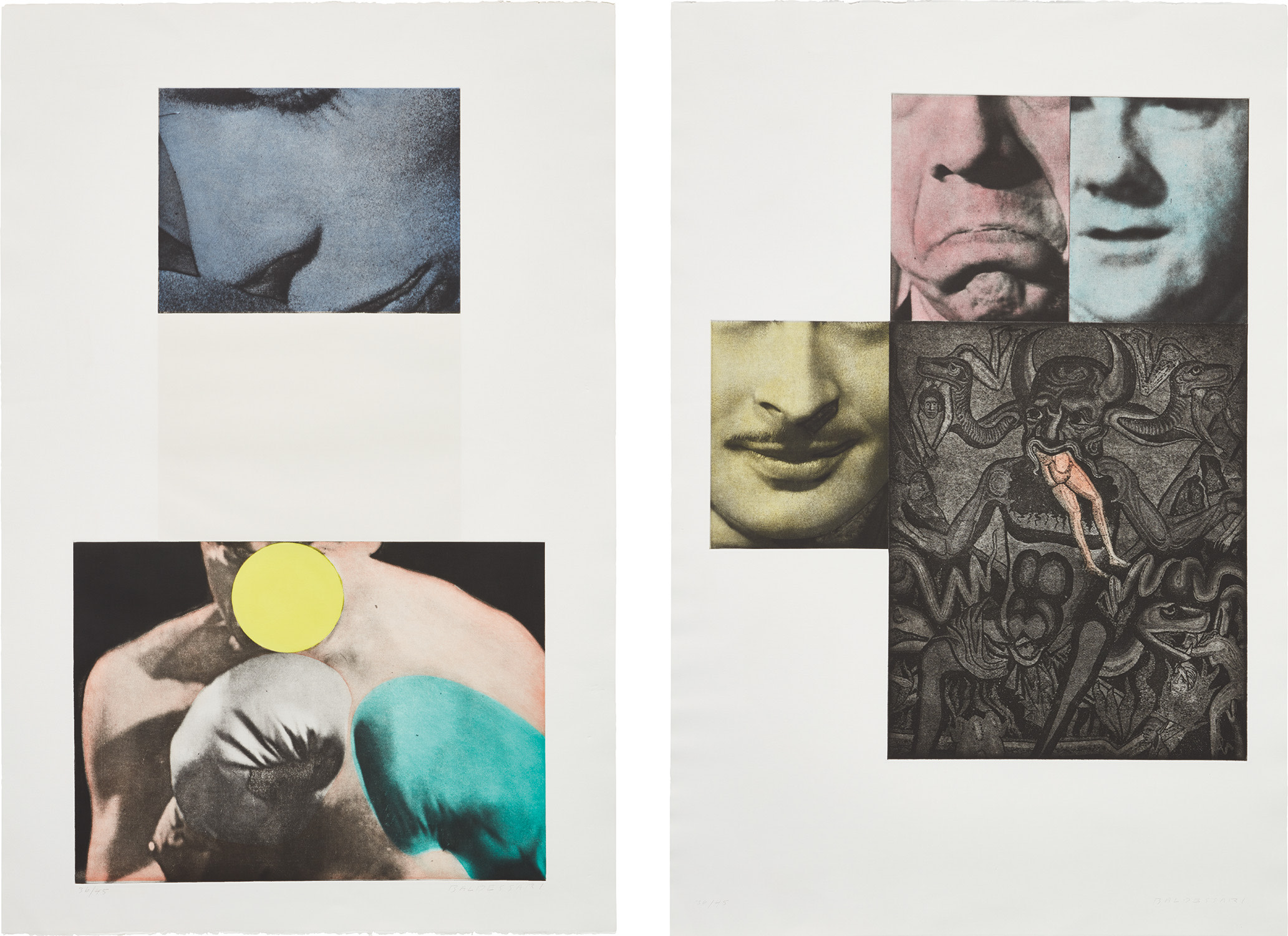 John Baldessari — Six Ear Drawings (Complementary Colors) (H. 175-180)