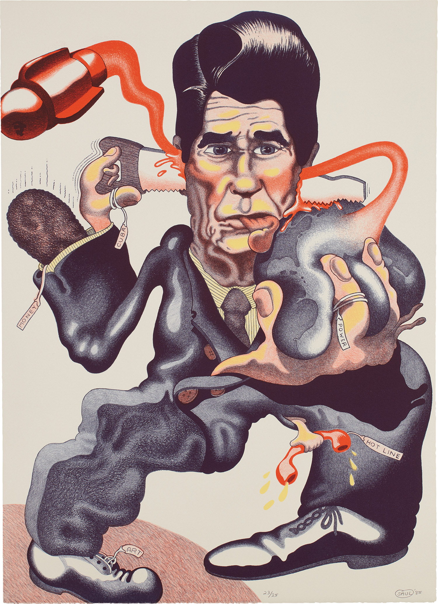 H.C. Westermann — Death Ship in Port, from Six Lithographs (L.P. p. 180, pl. 83, A. & B. 19B)