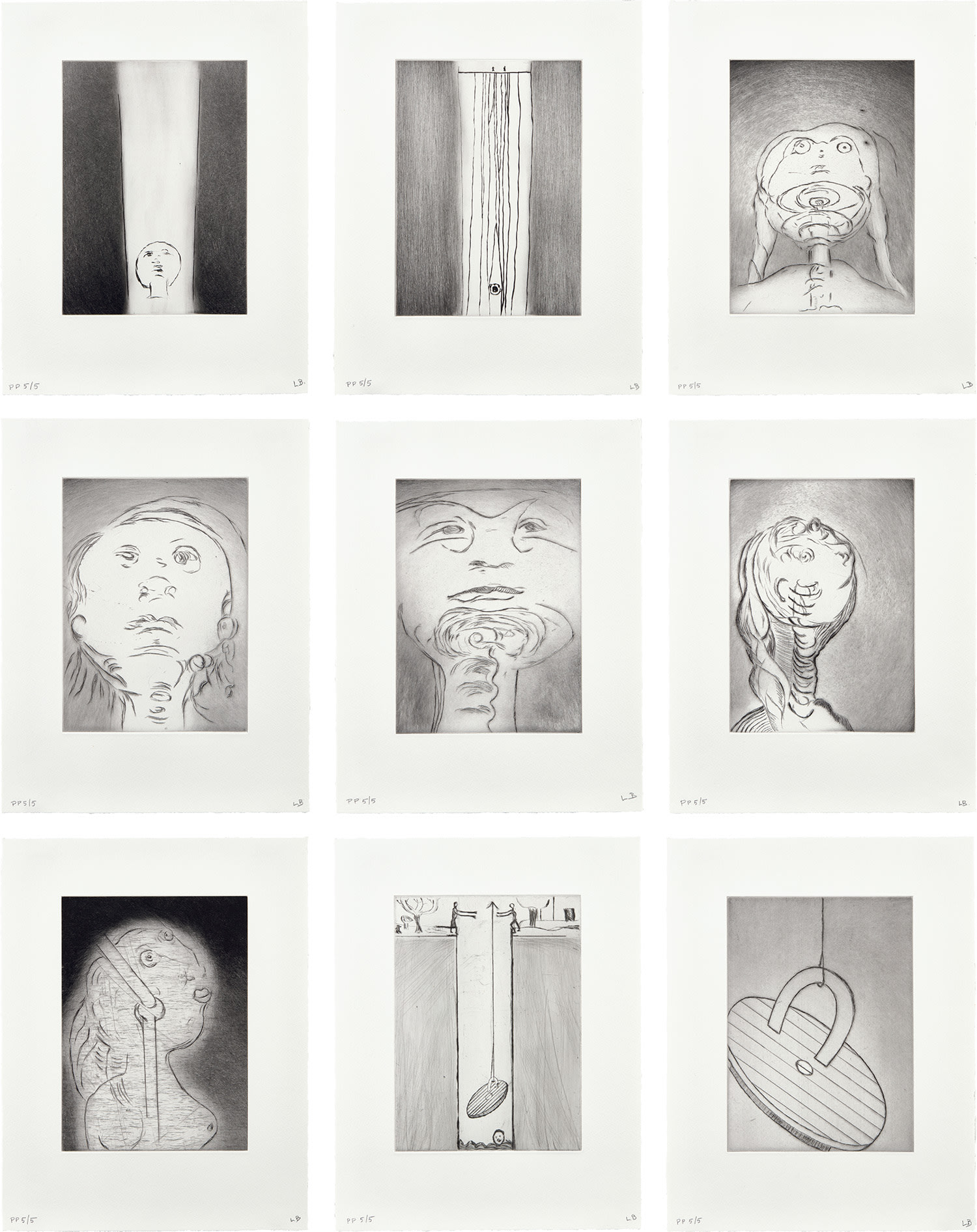 Louise Bourgeois — The View from the Bottom of the Well (MoMA 568-576)