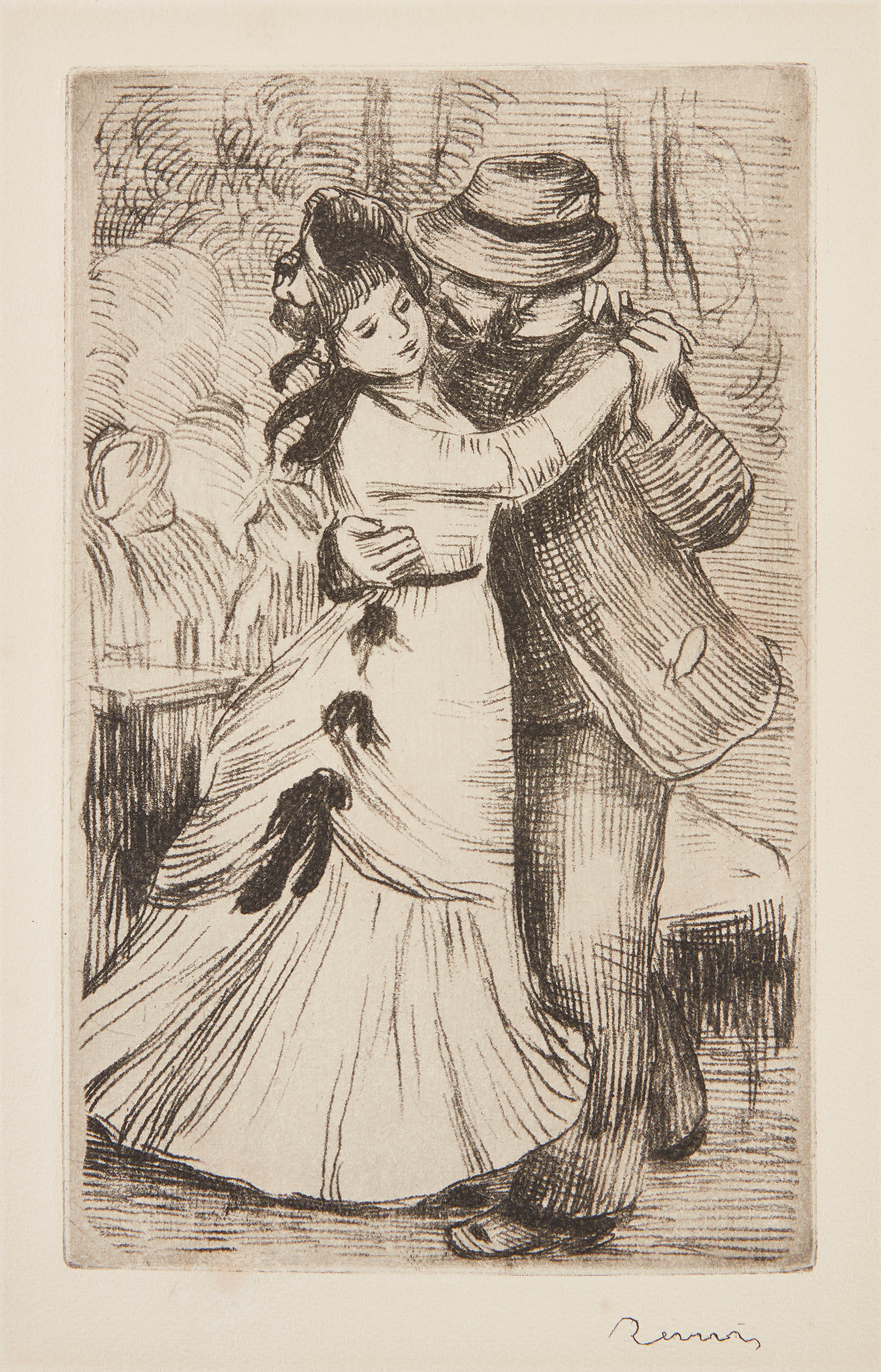 Pierre-Auguste Renoir — La Danse à la campagne, 2e planche (Dance in the Country, 2nd plate) (D., S. 2)
