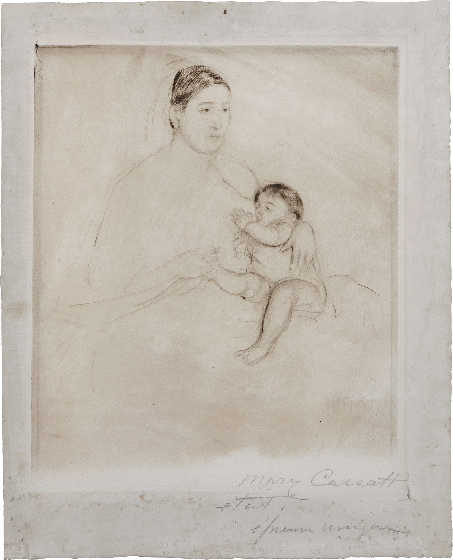 Mary Cassatt — Nursing (see B. 135 )