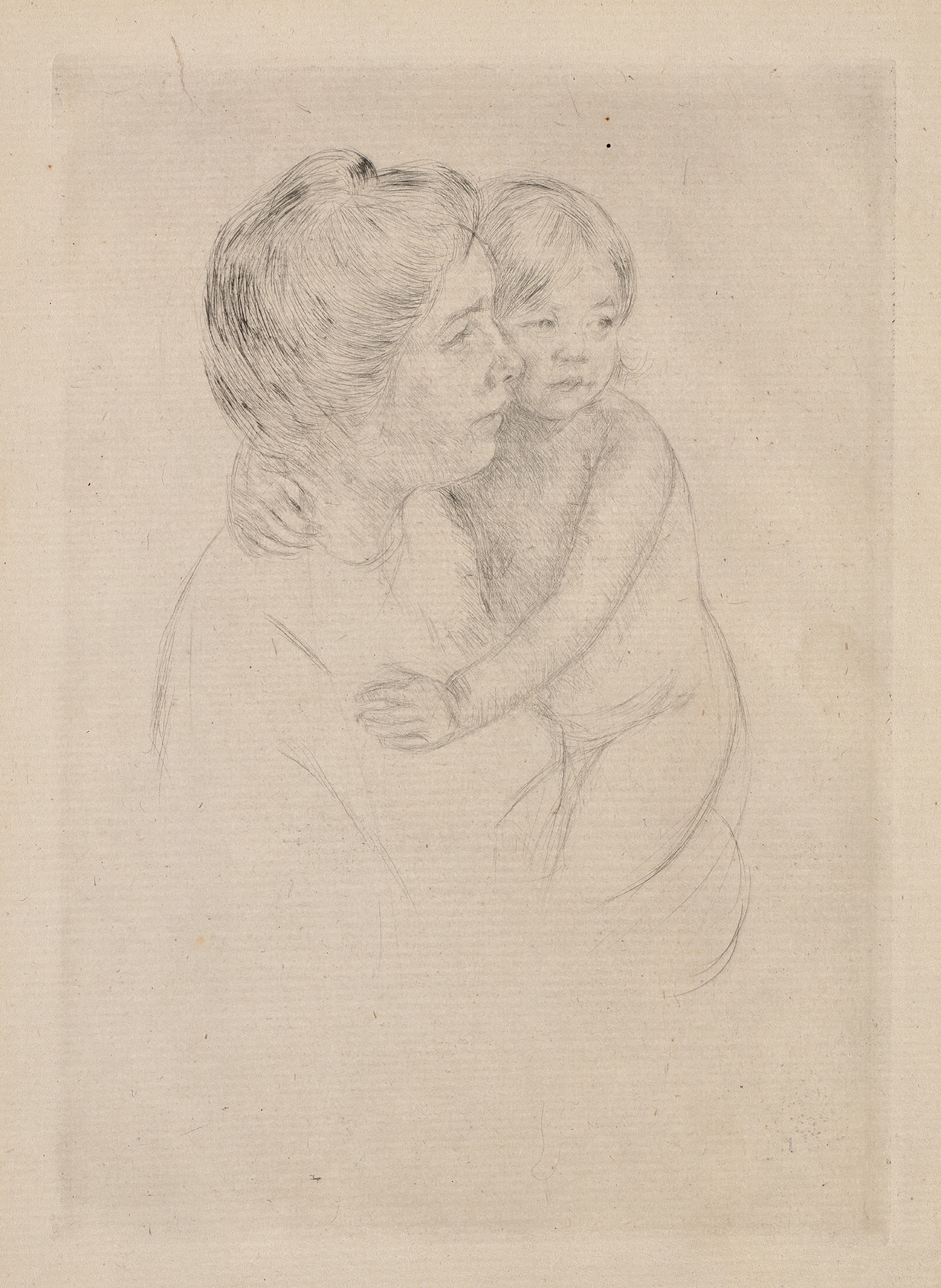 Mary Cassatt — Denise Holding her Child (B. 204)