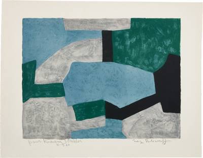 Composition grise, verte et bleue (Gray, Green and Blue Composition) (R. 54)