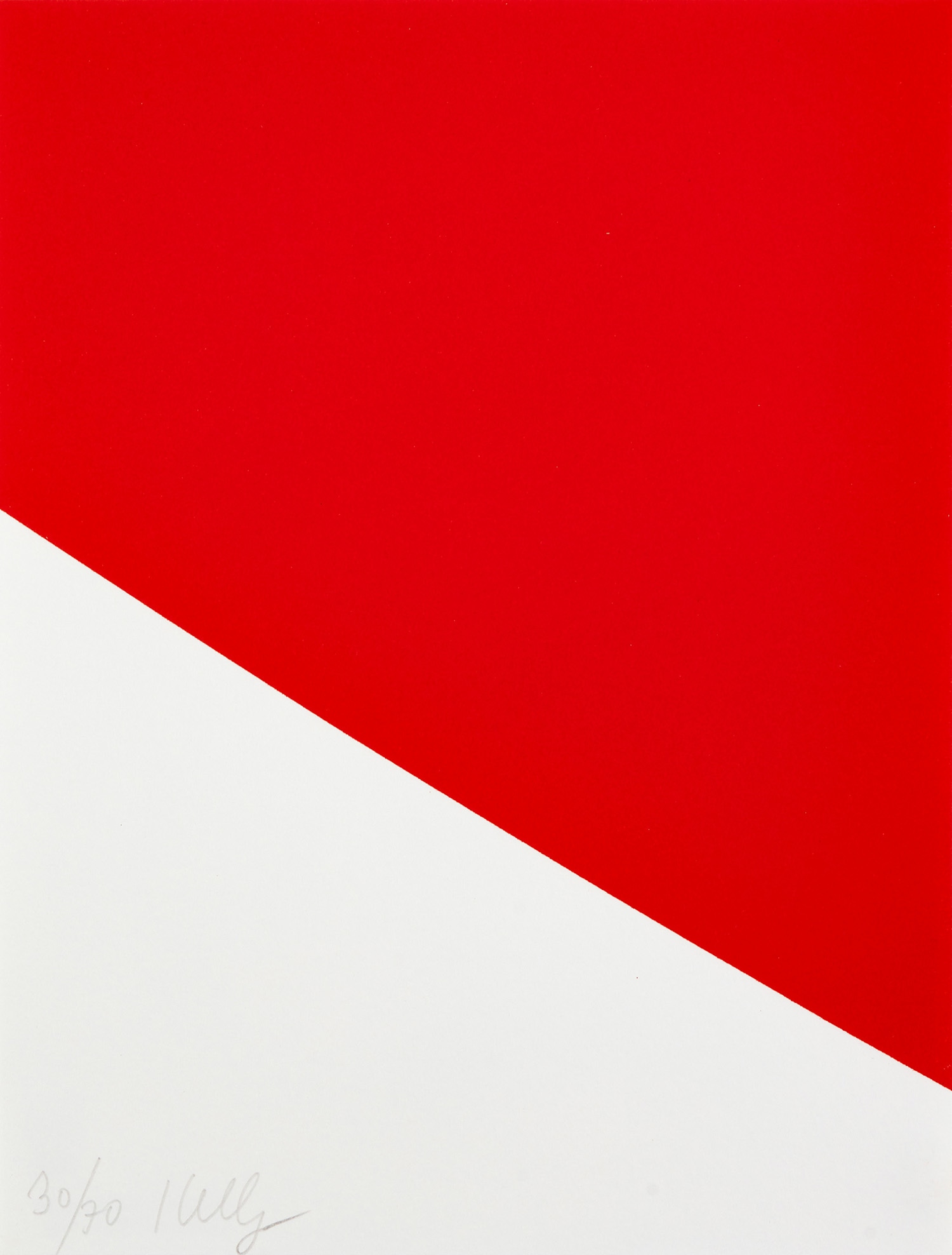 Ellsworth Kelly — Red Curve (P. 56, G. 1795, A. 278)