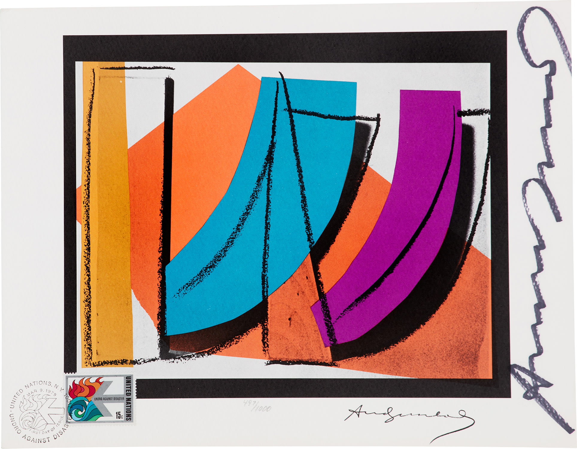 Andy Warhol — U. N. Stamp (F. & S. 185)