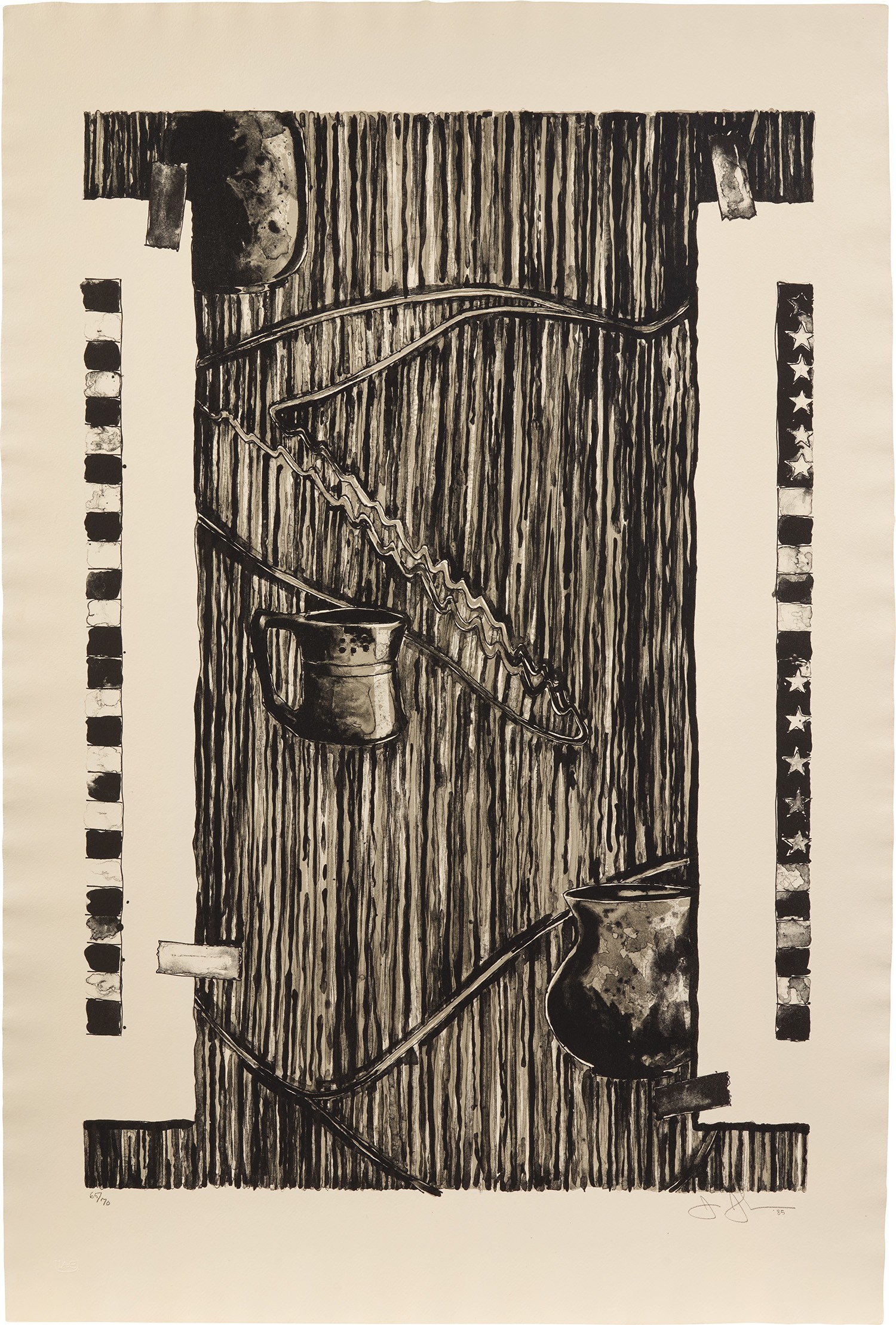 Jasper Johns — Ventriloquist (ULAE 250)