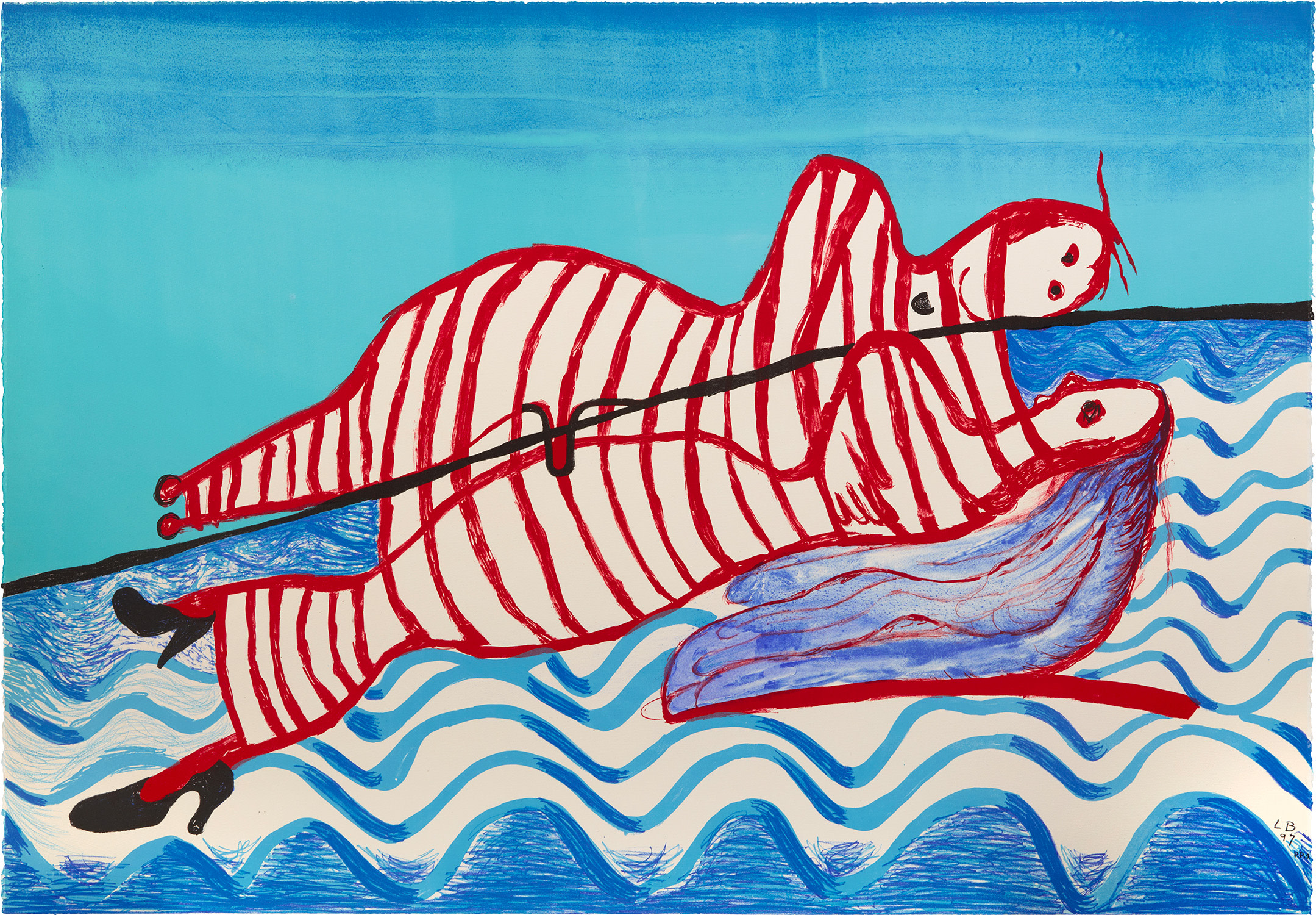 Louise Bourgeois — Hamlet and Ophelia (MoMA 697/VI)