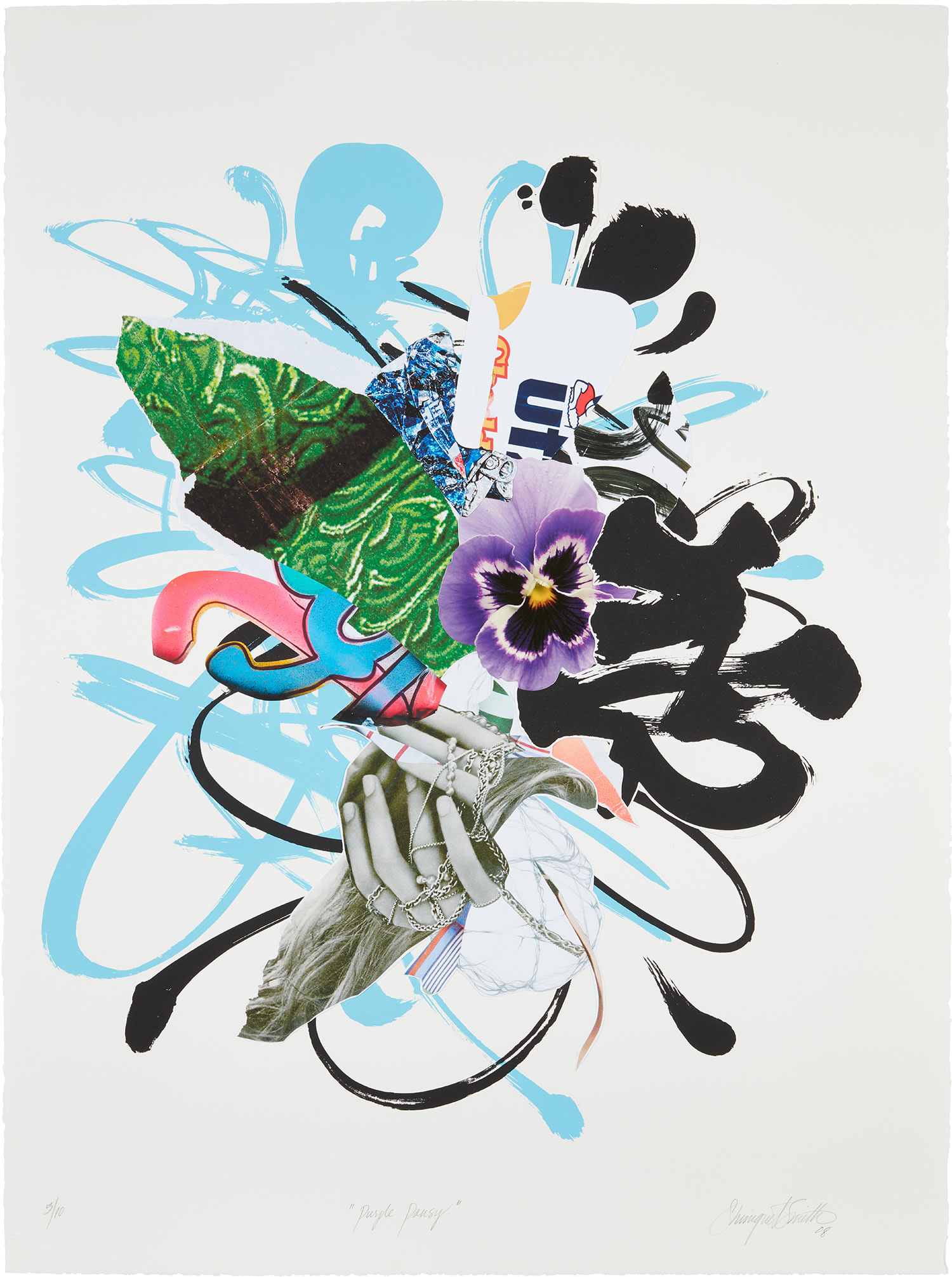 Shinique Smith — Purple Pansy