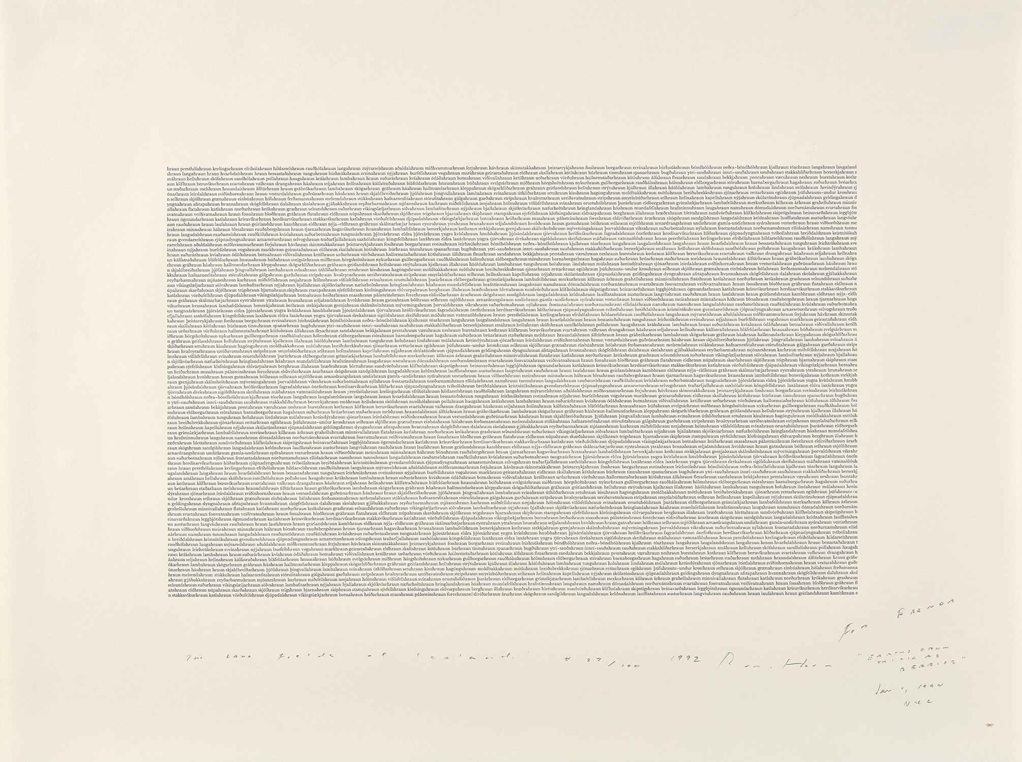 Roni Horn — The Lava Fields of Iceland