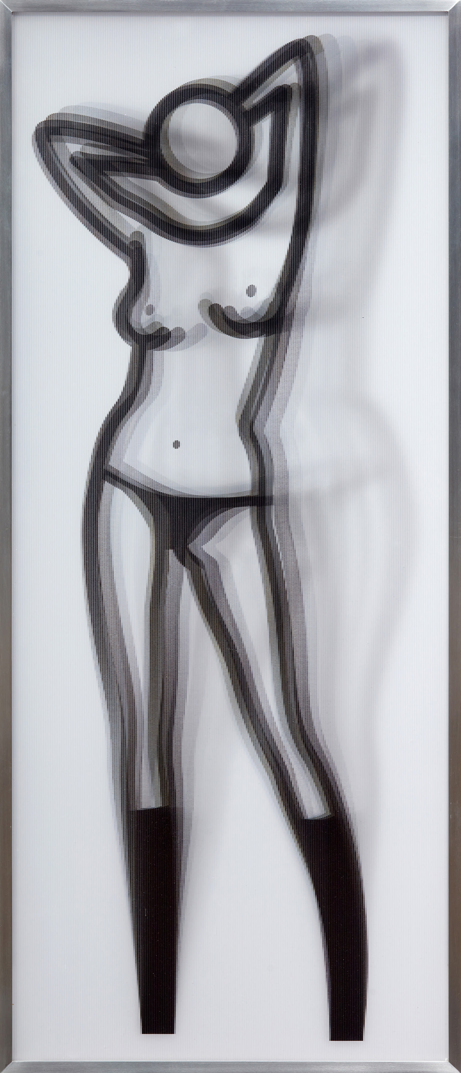 Julian Opie — Sara dancing topless (C. 126)