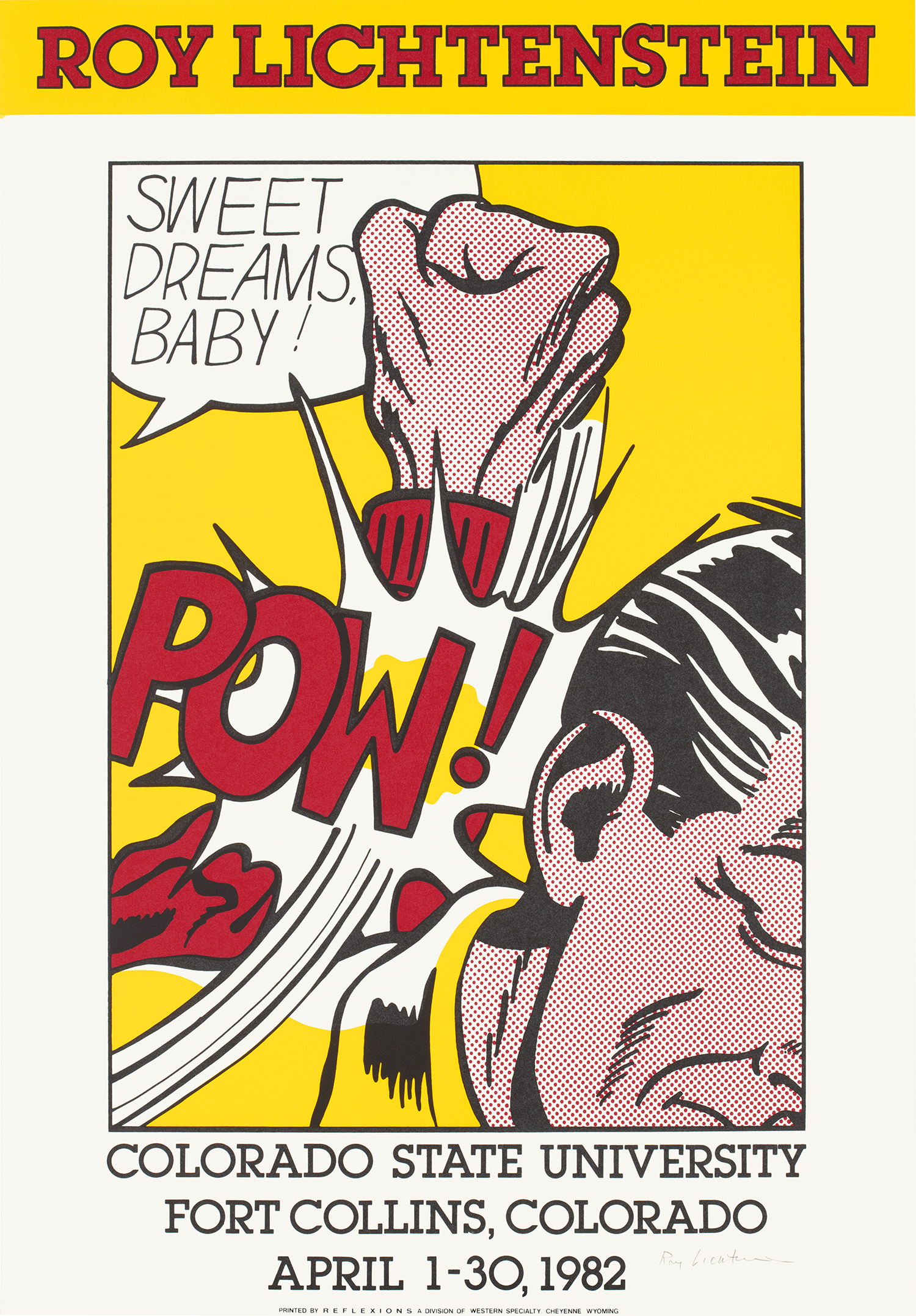 Roy Lichtenstein — Sweet Dreams, Baby! (Colorado State University poster)