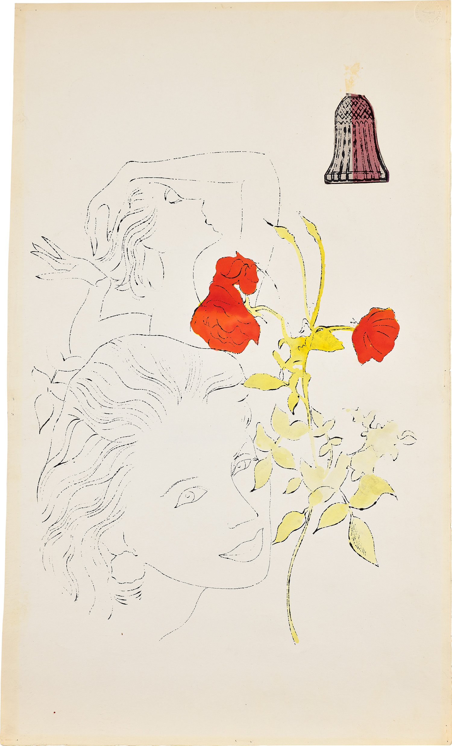 Andy Warhol — Female Head with Partial Figure